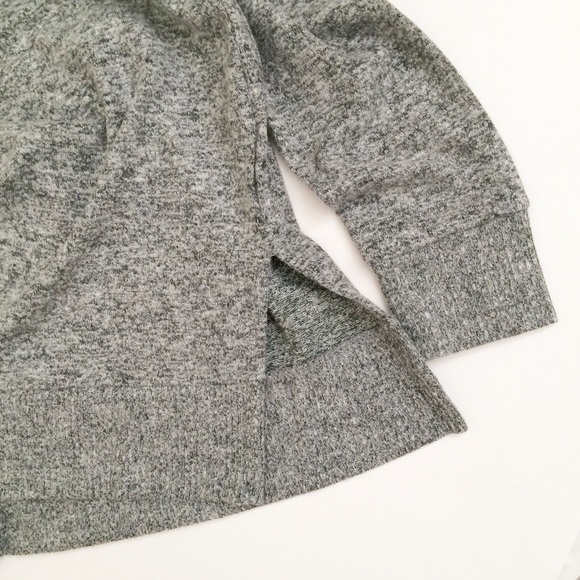 Lucky Brand Cloud Jersey V-Neck Tunic Sweater Gray - Picture 6 of 8